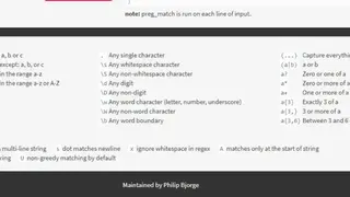 PHPLiveRegEx screenshot