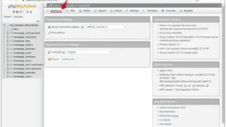 PHPMyAdmin screenshot
