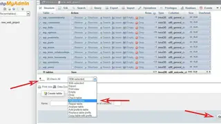 PHPMyAdmin screenshot