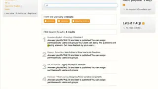 phpMyFAQ screenshot