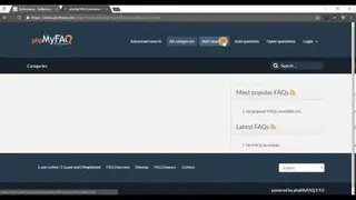 phpMyFAQ screenshot