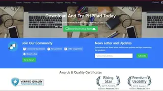 PHPRad screenshot