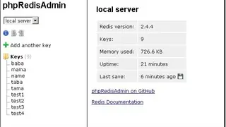 phpRedisAdmin screenshot
