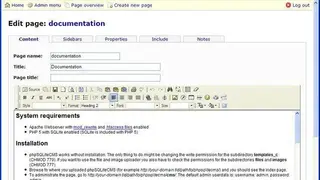 PhpSQLiteCMS screenshot
