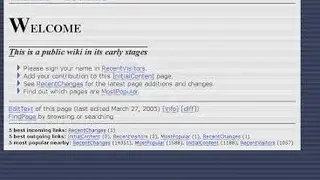 PhpWiki screenshot