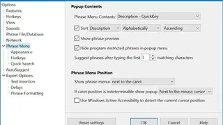 PhraseExpress screenshot