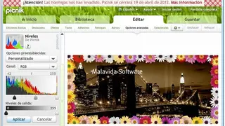 Picnik screenshot