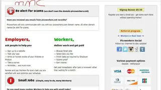 Picoworkers screenshot