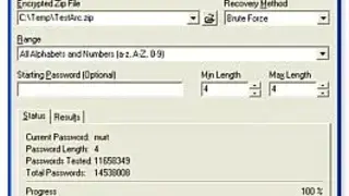 PicoZip Recovery Tool screenshot