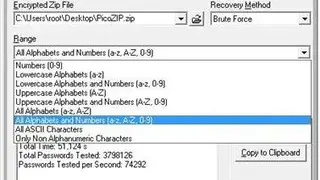 PicoZip Recovery Tool screenshot