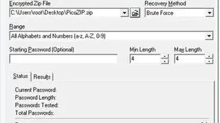 PicoZip Recovery Tool screenshot