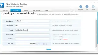 Pika Website Builder screenshot