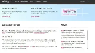 Pike programming language screenshot