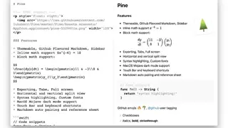 Pine screenshot