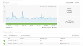 Pingdom screenshot