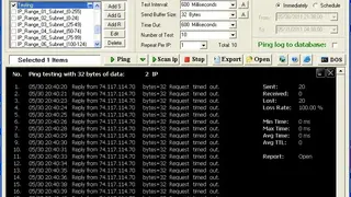 PingTester screenshot
