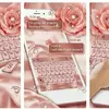Pink Rose Gold Diamond Drops Keyboard Theme