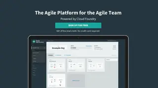 Pivotal Web Services (PWS) screenshot