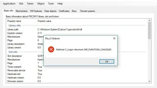 Pkcs11Admin screenshot