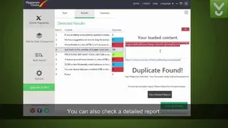 Plagiarism checker X screenshot