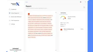 Plagiarism checker X screenshot