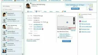 Plaxo screenshot