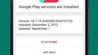 Play Services Info (Update) screenshot