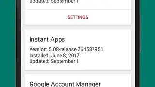 Play Services Info (Update) screenshot