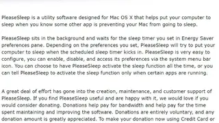 PleaseSleep screenshot
