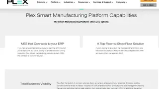 Plex Smart Manufacturing Platform screenshot