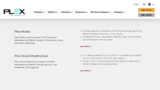 Plex Smart Manufacturing Platform screenshot