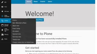 Plone screenshot