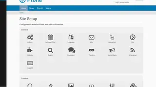 Plone screenshot