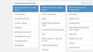 Plugins Addons Extensions screenshot