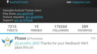 Plume screenshot