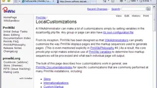 PmWiki screenshot