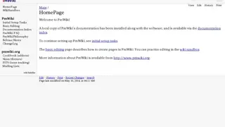 PmWiki screenshot