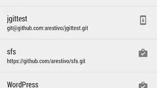 Pocket Git screenshot