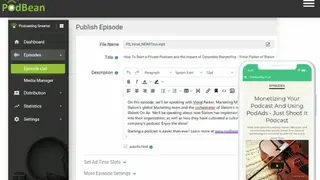 Podbean screenshot