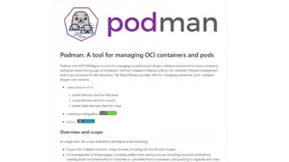 Podman screenshot