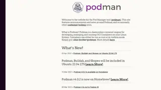 Podman screenshot