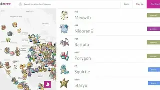 Pokecrew screenshot