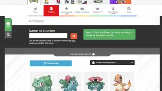 Pokédex screenshot