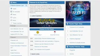 Pokemon Go Database screenshot