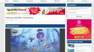 Pokemon Go Database screenshot