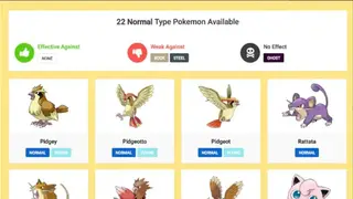 Pokémon Go Strength & Weakness screenshot