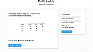 PollSchedule screenshot