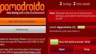Pomodroido screenshot