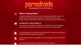 Pomodroido screenshot