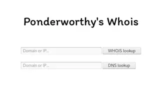 Ponderworthy’s Whois screenshot